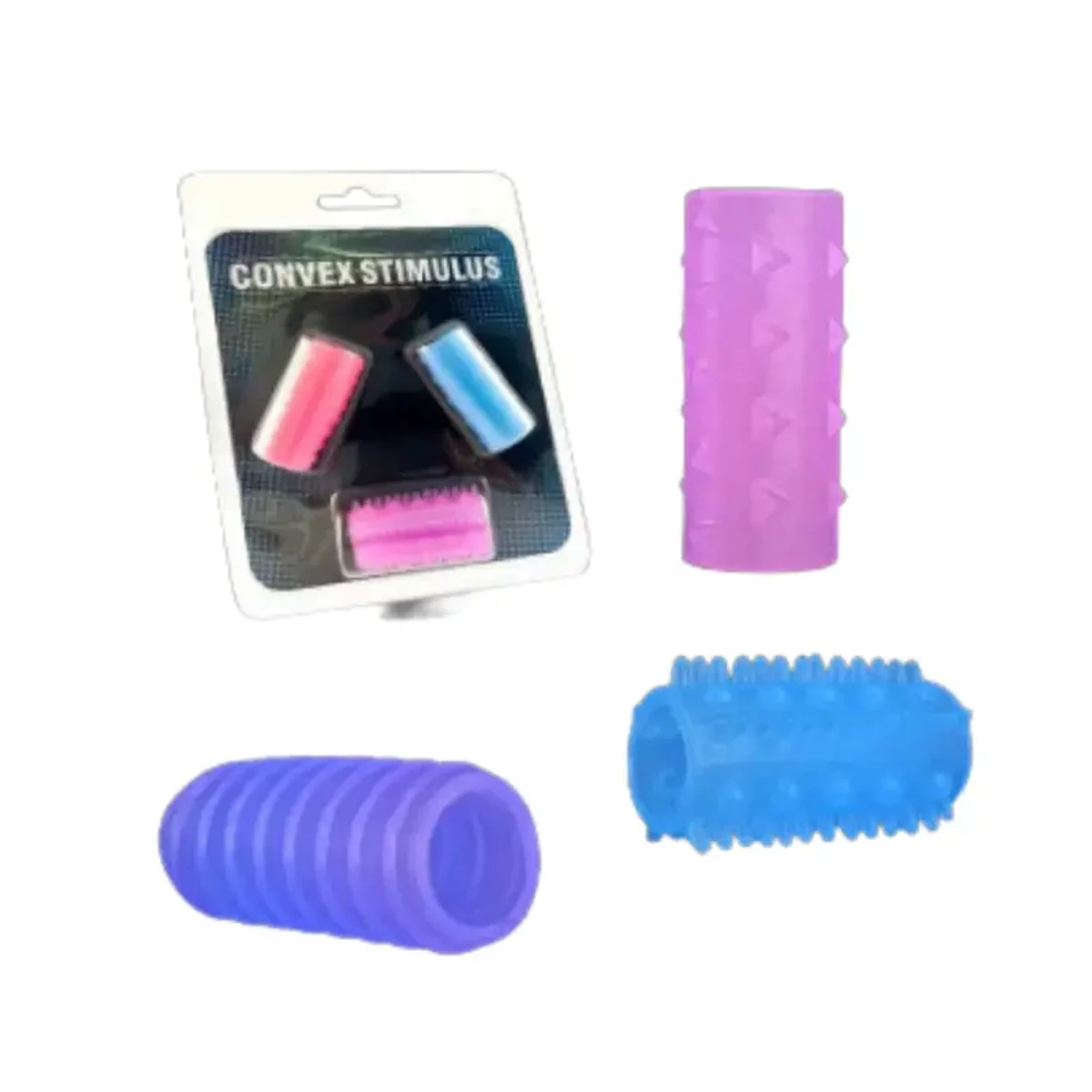 Kit anéis peniano texturizados