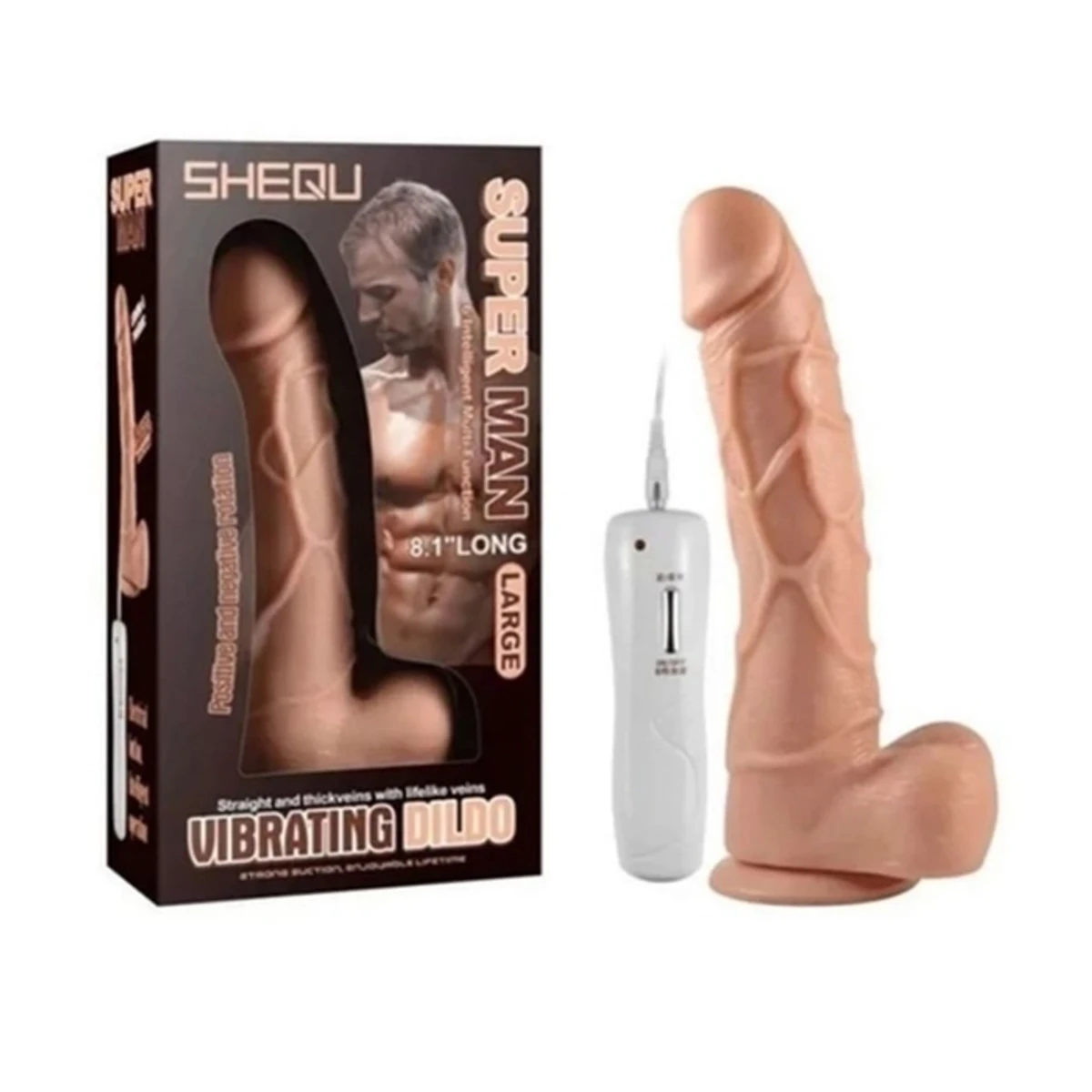 Protese Rotativa 360º VIbro e ventosa MVP1203