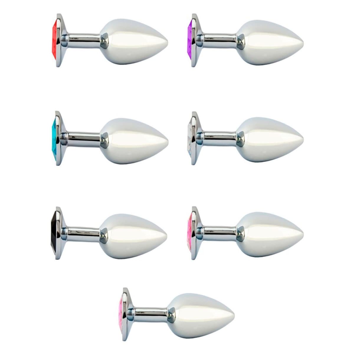 Plug Anal P Aço Brilhante