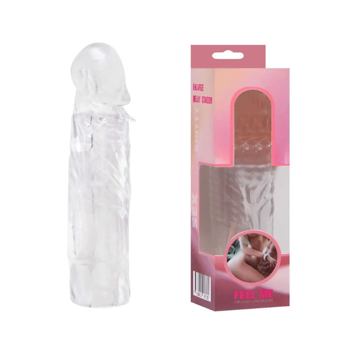 Capa peniana transparente com veias salientes e glande avantajada - YOUVIBE