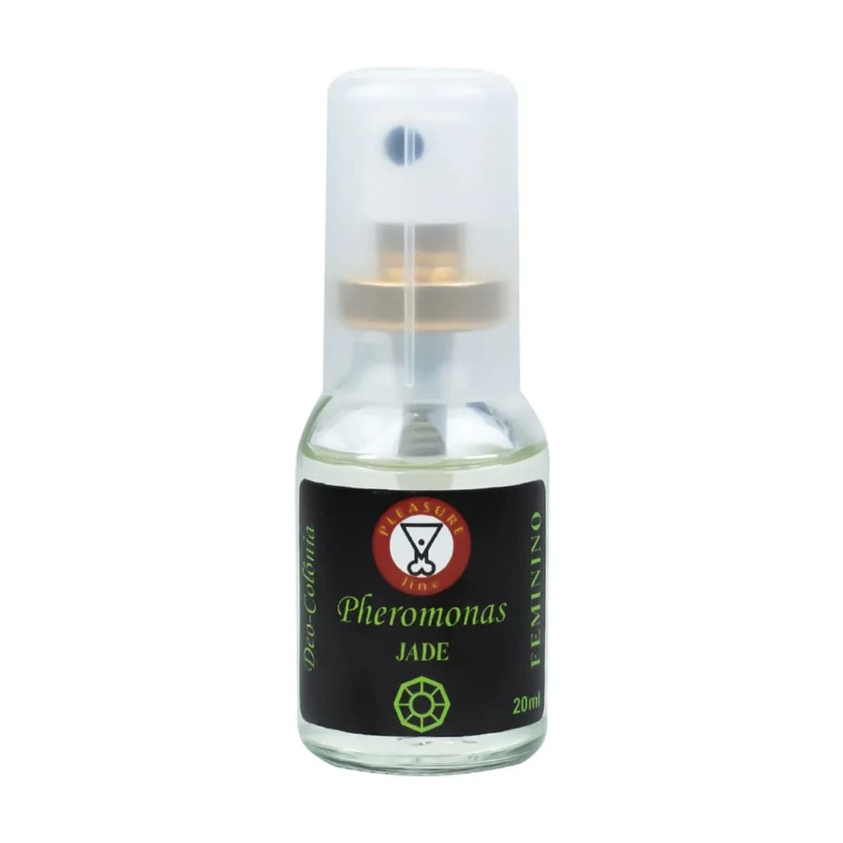 Pheromonas Jade Deo Colônia Feminina 20ml Pleasure Line - detalhe
