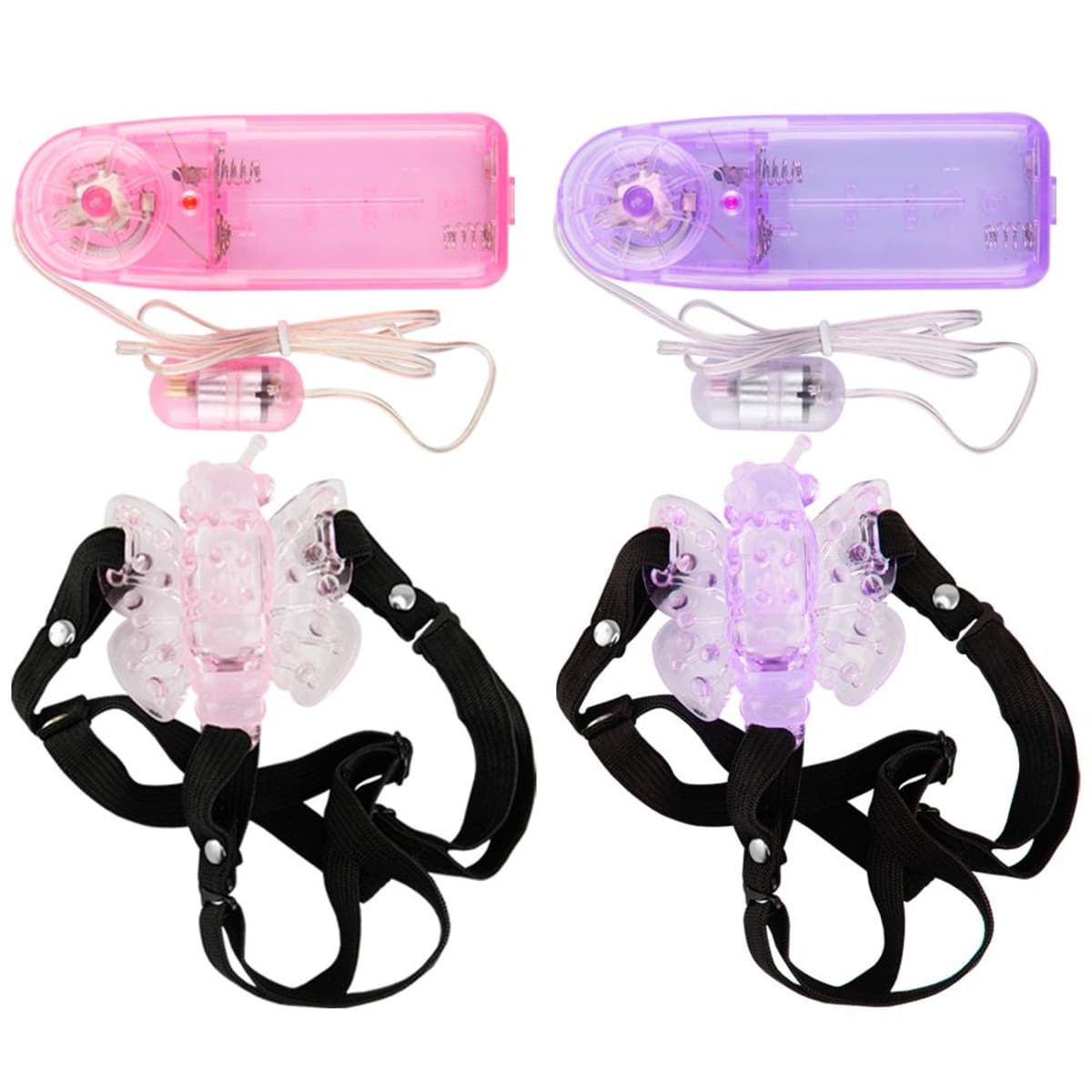 Butterfly Cinto Elástico Vibrador Borboleta ROXO