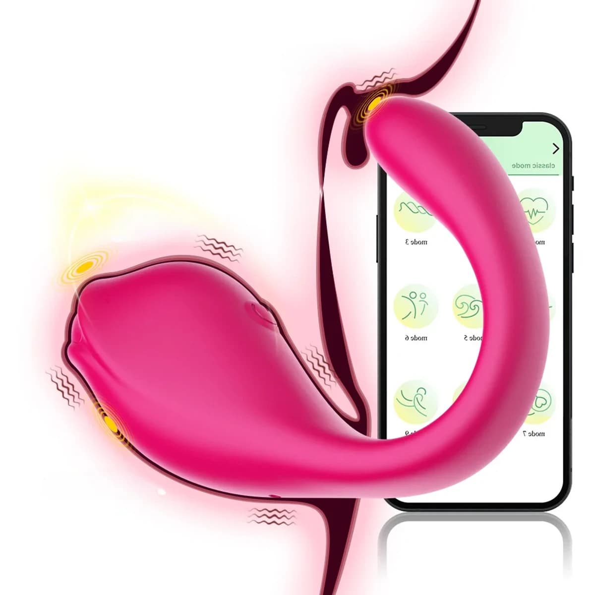 Vibrador de casal por aplicativo MLPP2026 - detalhe