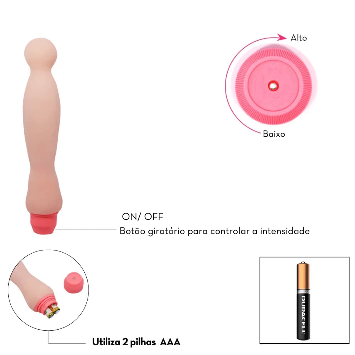Flexi Vibe Sensual Spine – Prótese peniana com vibro MPL1337 - detalhe