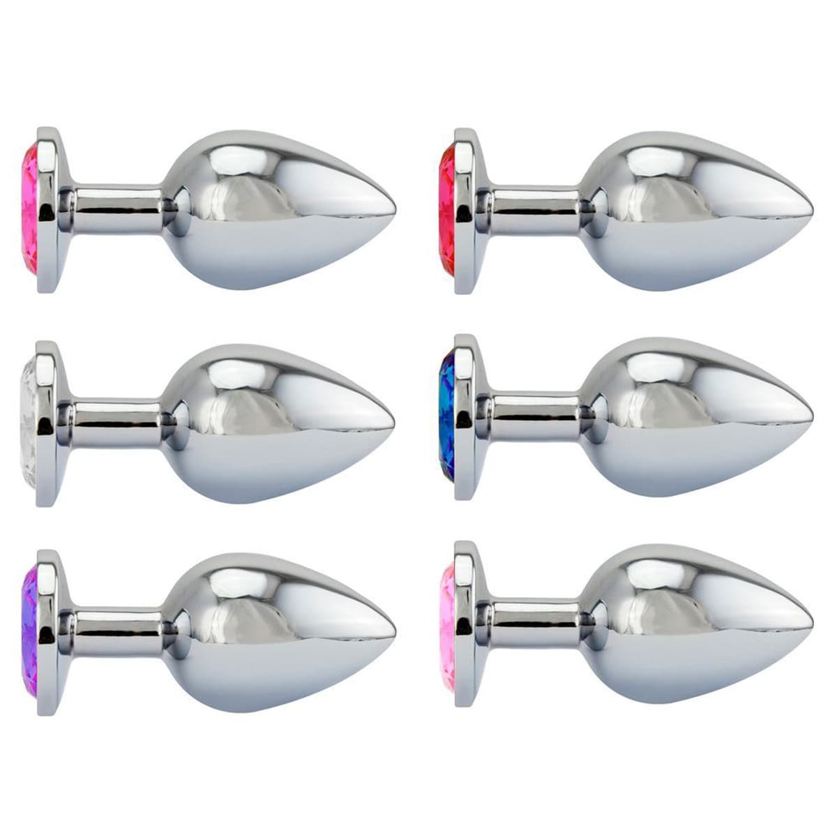 Plug Anal M Aço Brilhante