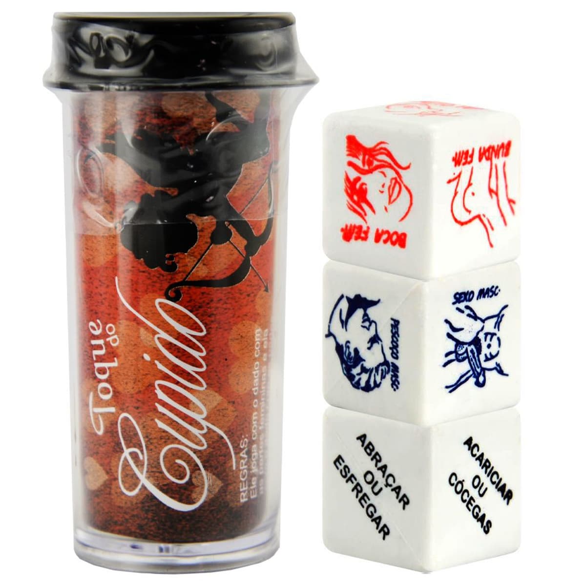 Dados Toque Do Cupido Hétero Triplo