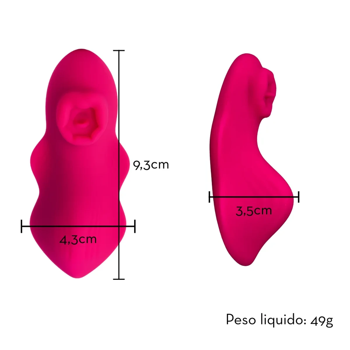 Vibrador de calcinha por aplicativo MLPP3081 - detalhe