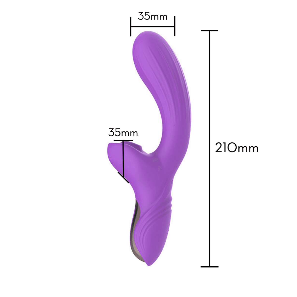 VIBRADOR PONTO G COM ESTIMULADOR CLITORIANO - MVS1155 - detalhe