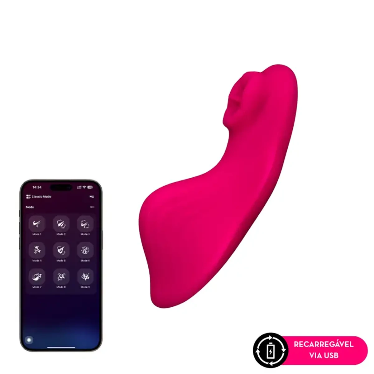 Vibrador de calcinha por aplicativo MLPP3081