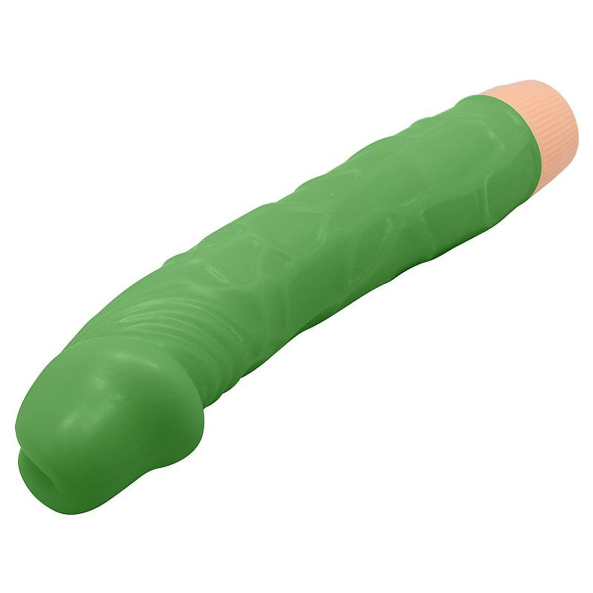 Prótese Realístico com Vibro em Silicone - Verde - detalhe