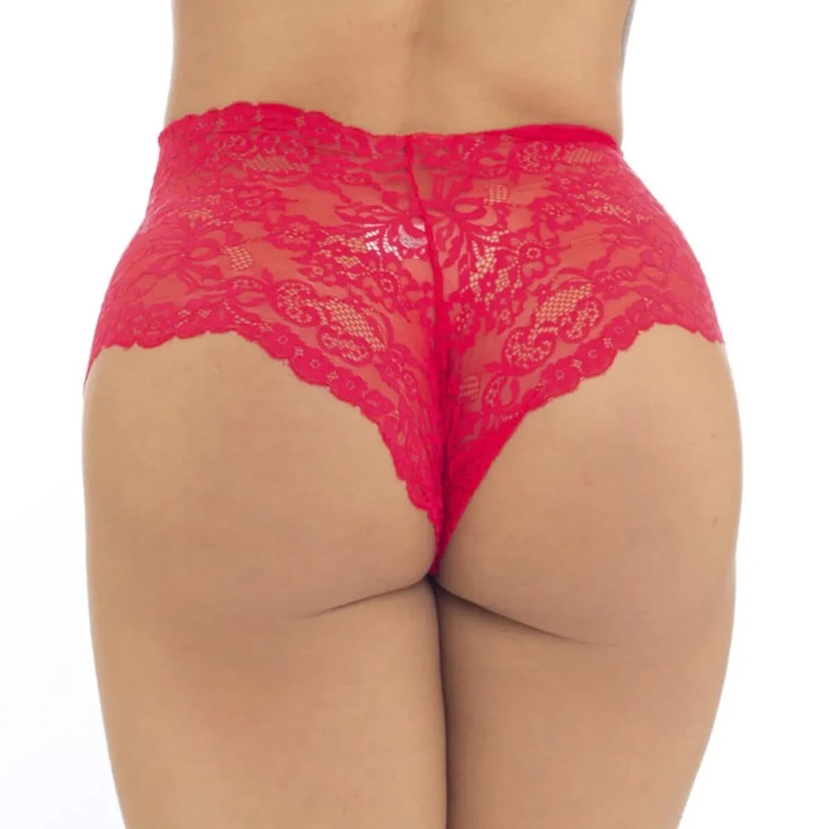 Calcinha Calesson Shortinho em Renda com Lacinho Patitex - detalhe